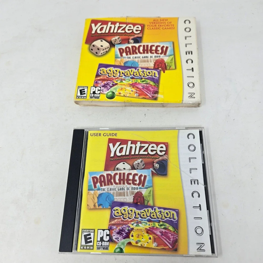 Yahtzee Parcheesi Aggravation Collection PC CD-ROM 2006 Hasbro ValuSoft Games